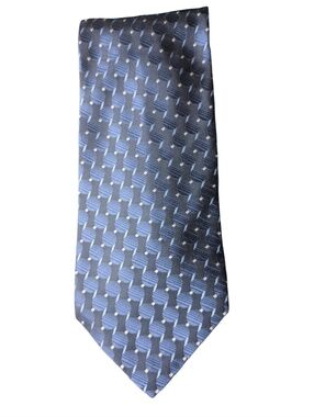 100% Silk Tie Pavone Blue Black NWT Prom Wedding Homecoming